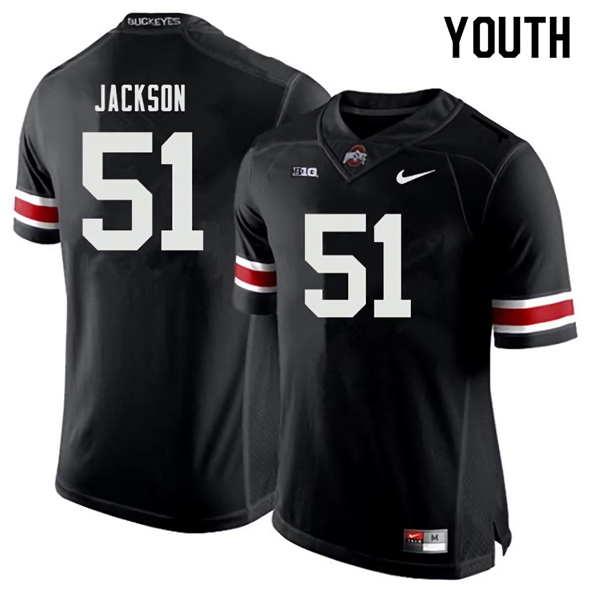 Antwuan Jackson Ohio State Buckeyes Youth NCAA #51 Nike Black College Stitched Football Jersey NWB3056TC